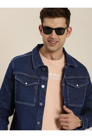 HERE&NOW Solid Full Sleeves Casual Denim Jacket