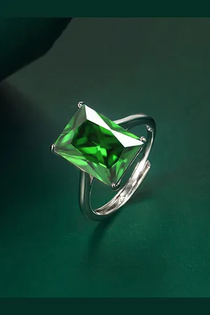Designs & You Silver-Plated CZ Studded Finger Ring