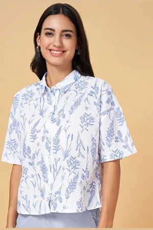 Pantaloons Floral Printed Shirt Style Top