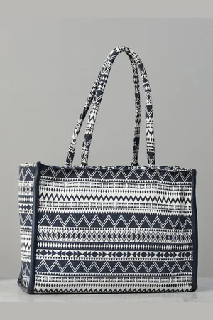 DEEBACO Geometric Printed Shopper Handheld Bag