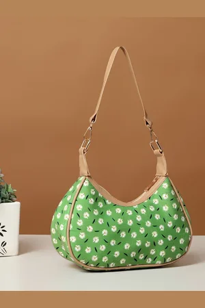 DEEBACO Floral Printed Shopper Handheld Bag