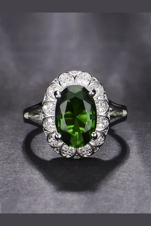 Designs & You Silver-Plated AD Studded Finger Ring