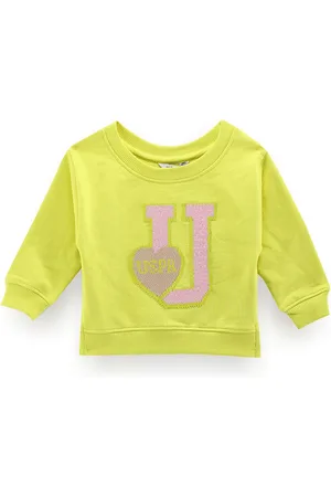 Ralph Lauren Girls Typography Printed Cotton Sweatshirt