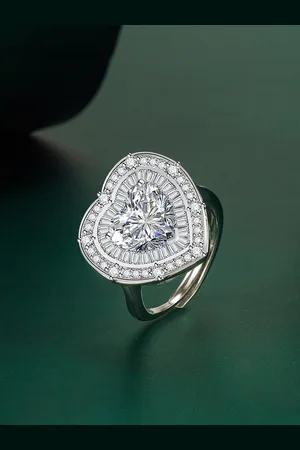 Designs & You Silver-Plated CZ-Studded Finger Ring