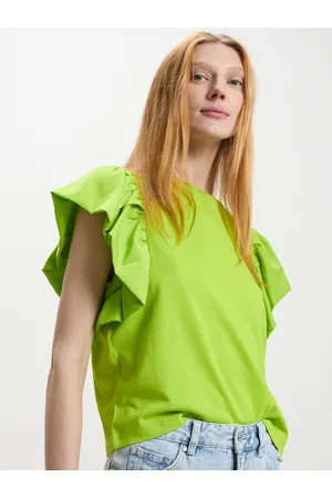 Calliope Flutter Sleeve Cotton Top