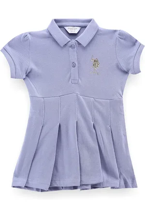 Ralph Lauren Girls Shirt Collar Pure Cotton Fit & Flare Dress