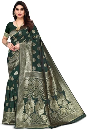 Varanga Ethnic Motifs Woven Design Zari Art Silk Banarasi Saree