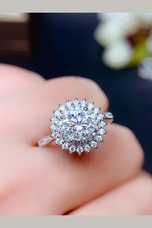 Designs & You Silver-Plated AD Studded Finger Ring