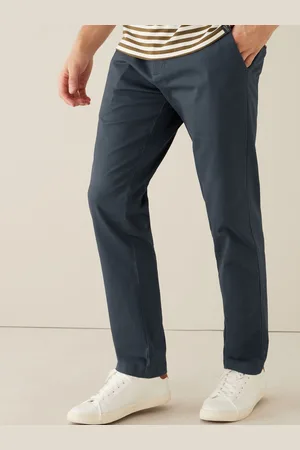 Next Men Printed Casual Trousers Comes With A Belt