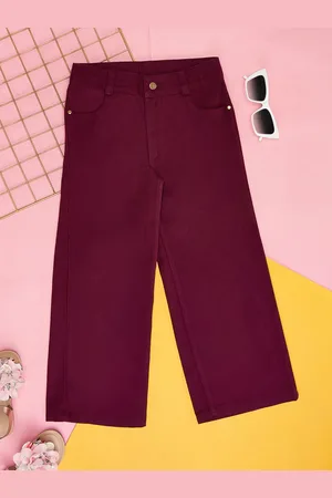 Pantaloons Girls Comfort Straight Fit Trousers