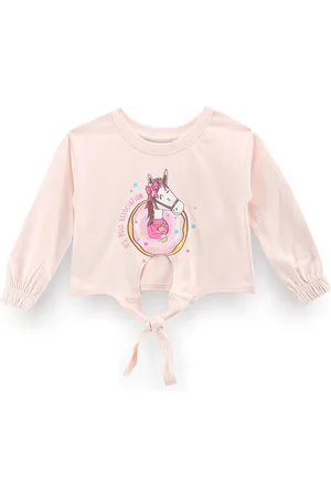 Ralph Lauren Girls Graphic Printed Pure Cotton T-shirt
