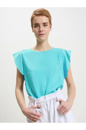 Calliope Solid Flared Sleeve Top