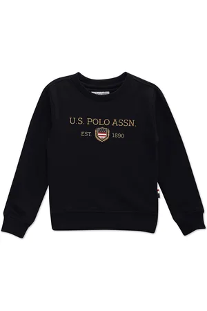 Ralph Lauren Boys Typography Printed Pure Cotton Pullover