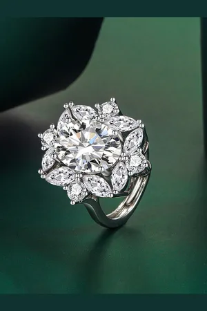 Designs & You Silver-Plated CZ-Studded Finger Ring