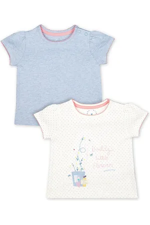 Mothercare Pack Of 2 Kids Pure Cotton Casual T-shirt
