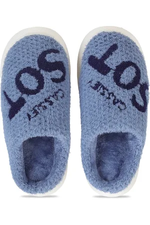 CASSIEY Men Printed Winter Comfy Fur Slip-On