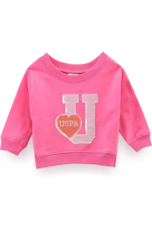 Ralph Lauren Girls Sequined Pure Cotton Pullover