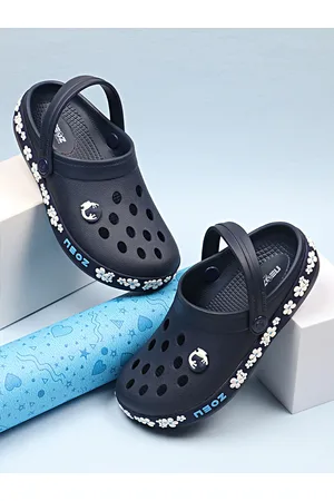 NEOZ Kids Embellished Printed Rubber Clogs