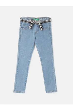 Benetton Girls Slim Fit Light Fade Jeans