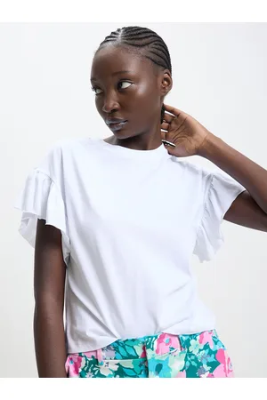 Calliope Flared Sleeve Cotton Top
