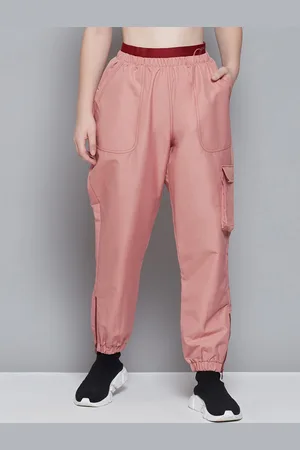 Reebok Women Pink Solid Cardi Joggers
