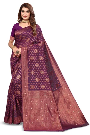 Varanga Ethnic Motifs Woven Design Zari Art Silk Banarasi Saree