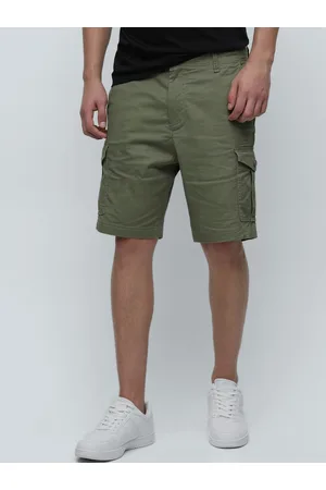 SELECTED Men Green Sports Shorts