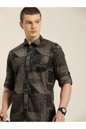 Moda Rapido Men Slim Fit Opaque Printed Casual Shirt
