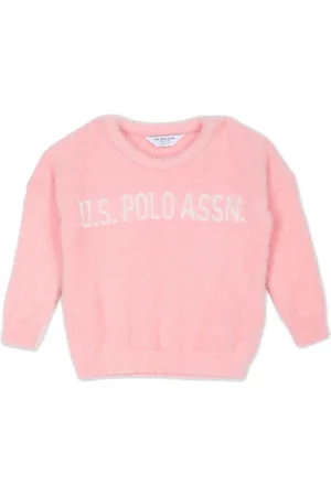 Ralph Lauren Girls Typography Printed Pullover