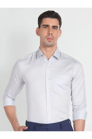 Arrow Slim Fit Spread Collar Long Sleeve Pocket Cotton Formal Shirt