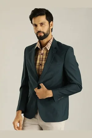 Indian Terrain Men Regular-Fit Single-Breasted Formal Blazer