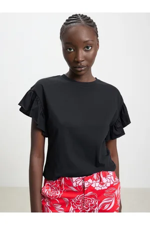 Calliope Flutter Sleeve Cotton Top