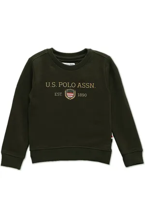 Ralph Lauren Boys Typography Printed Pure Cotton Pullover