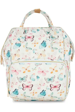 haus & kinder Kids Printed Canvas Water Resistant 20L Diaper Backpack