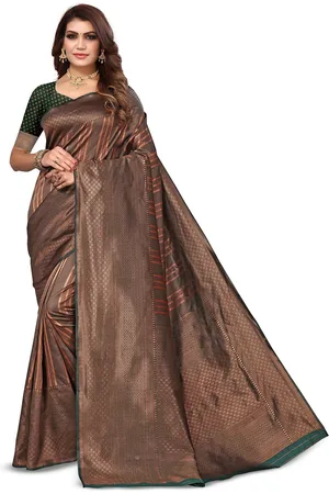 Varanga Ethnic Motifs Woven Design Zari Art Silk Banarasi Saree