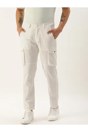 IVOC Men Solid Regular Fit Cargos Trousers