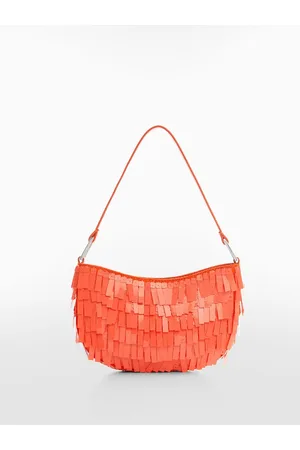 MANGO Women Embellished Structured Shoulder Bag