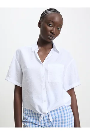 Calliope Knotted Shirt Style Top