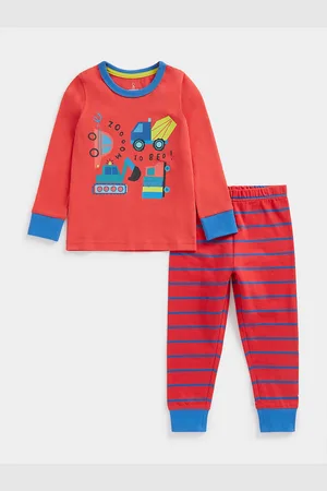 Mothercare Boys Printed T-shirt With Pyjamas