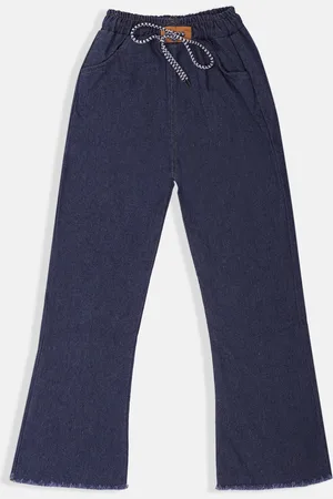 MANZON Girls Flared Clean Look Cotton Jeans