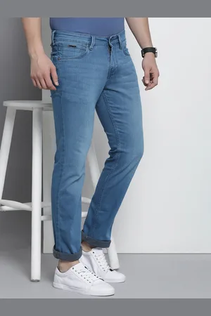 Nautica Men Straight Fit Low-Rise Light Fade Stretchable Jeans