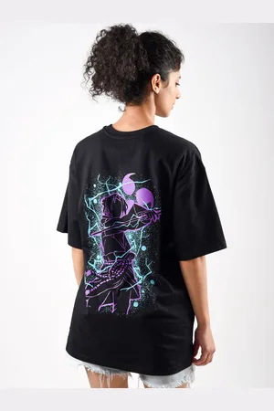COMICSENSE Naruto Anime Inspired Printed Bio Finish Pure Cotton Oversized T-shirt