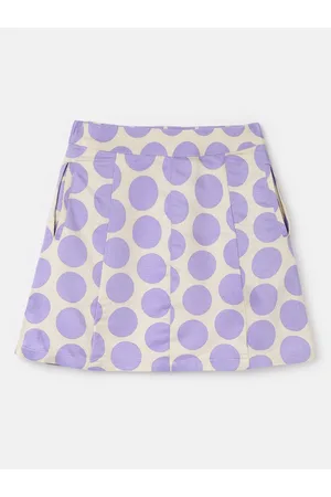 Benetton Girls Geometric Printed A-Line Skirt