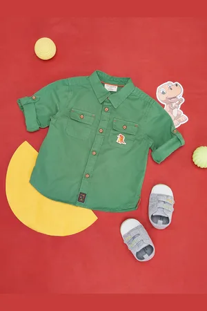 Pantaloons Boys Spread Collar Cotton Casual Shirt