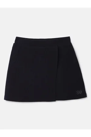 Benetton Girls Textured Pattern A-Line Skirt