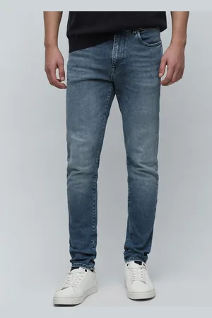 SELECTED Men Slim Fit Heavy Fade Stretchable Jeans