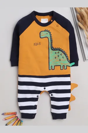 BUMZEE Infant Boys Printed Pure Cotton Romper