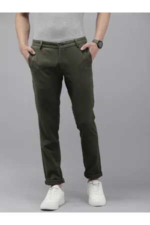 Arrow Men Slim Fit Straight Leg Low-Rise Bronston Fit Chinos Trousers