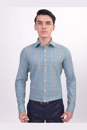 LOUIS STITCH Comfort Tartan Checked Cotton Formal Shirt