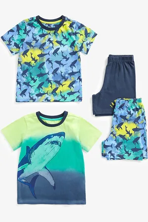 Mothercare Boys Pack Of 2 Printed T-shirt with Shorts